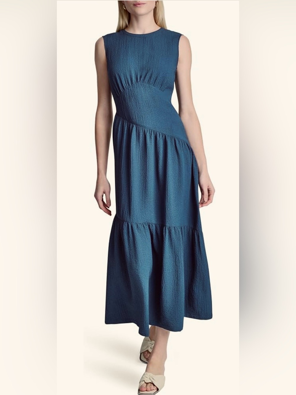DKNY Black Sleeveless Maxi Dress, Sz. M